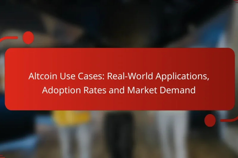 Altcoin Use Cases: Real-World Applications, Adoption Rates and Market Demand