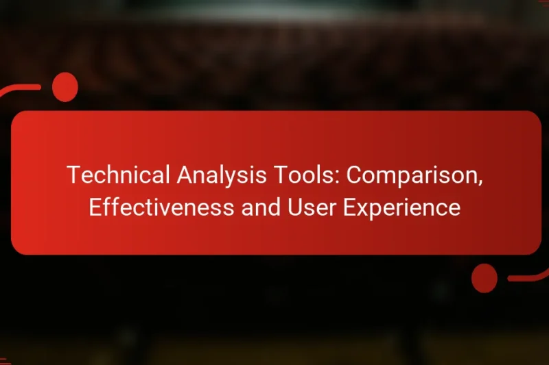 Technical Analysis Tools: Comparison, Effectiveness and User Experience
