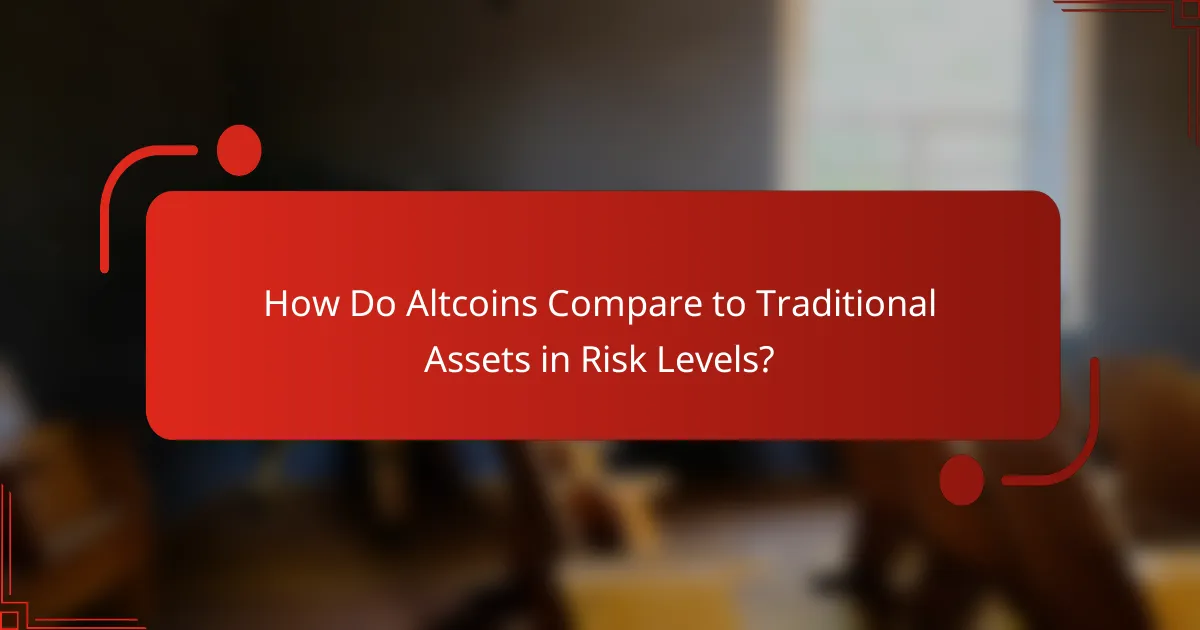 How Do Altcoins Compare to Traditional Assets in Risk Levels?