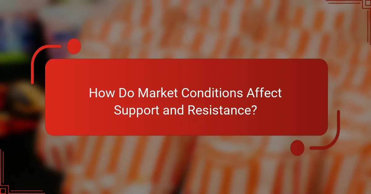How Do Market Conditions Affect Support and Resistance?