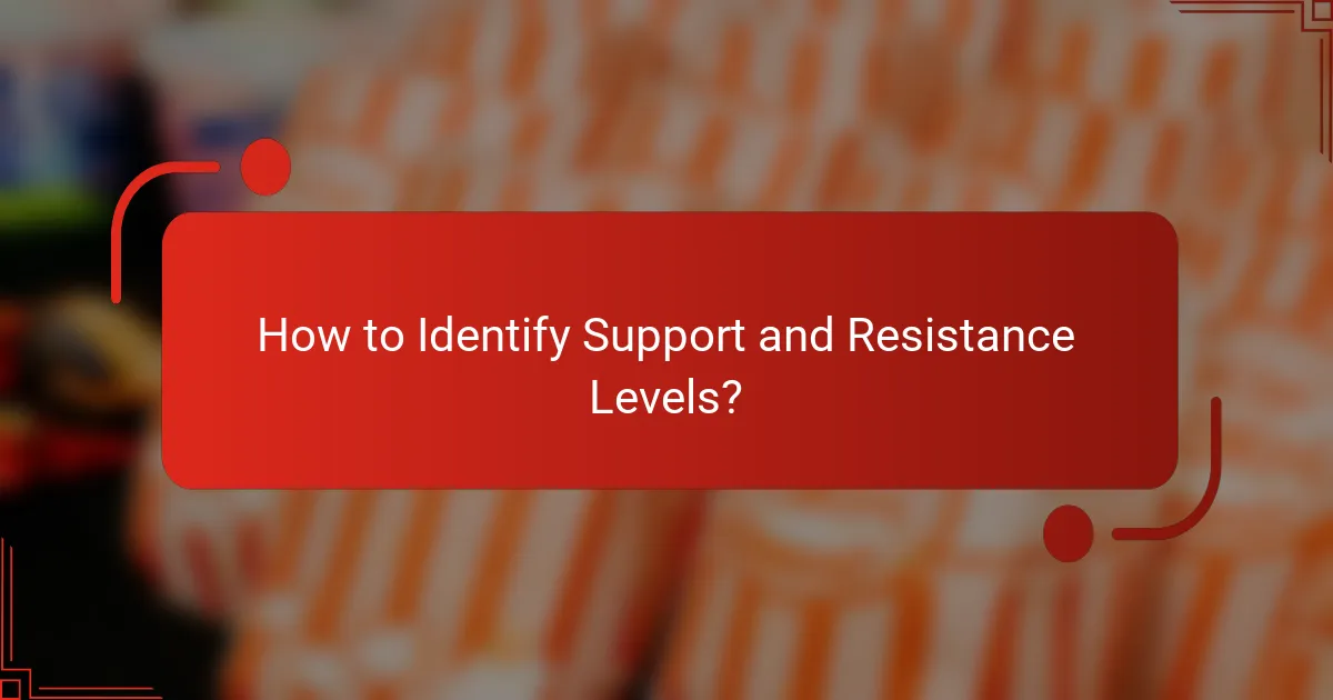 How to Identify Support and Resistance Levels?