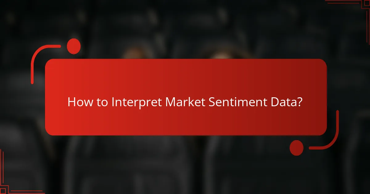 How to Interpret Market Sentiment Data?