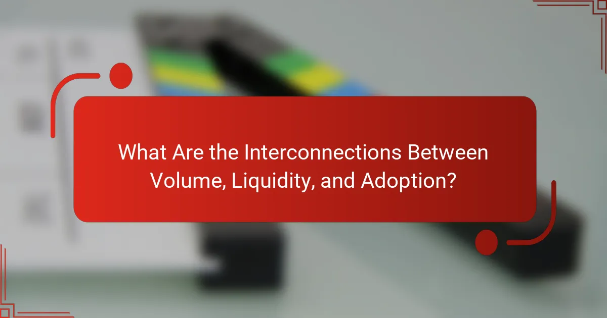 What Are the Interconnections Between Volume, Liquidity, and Adoption?